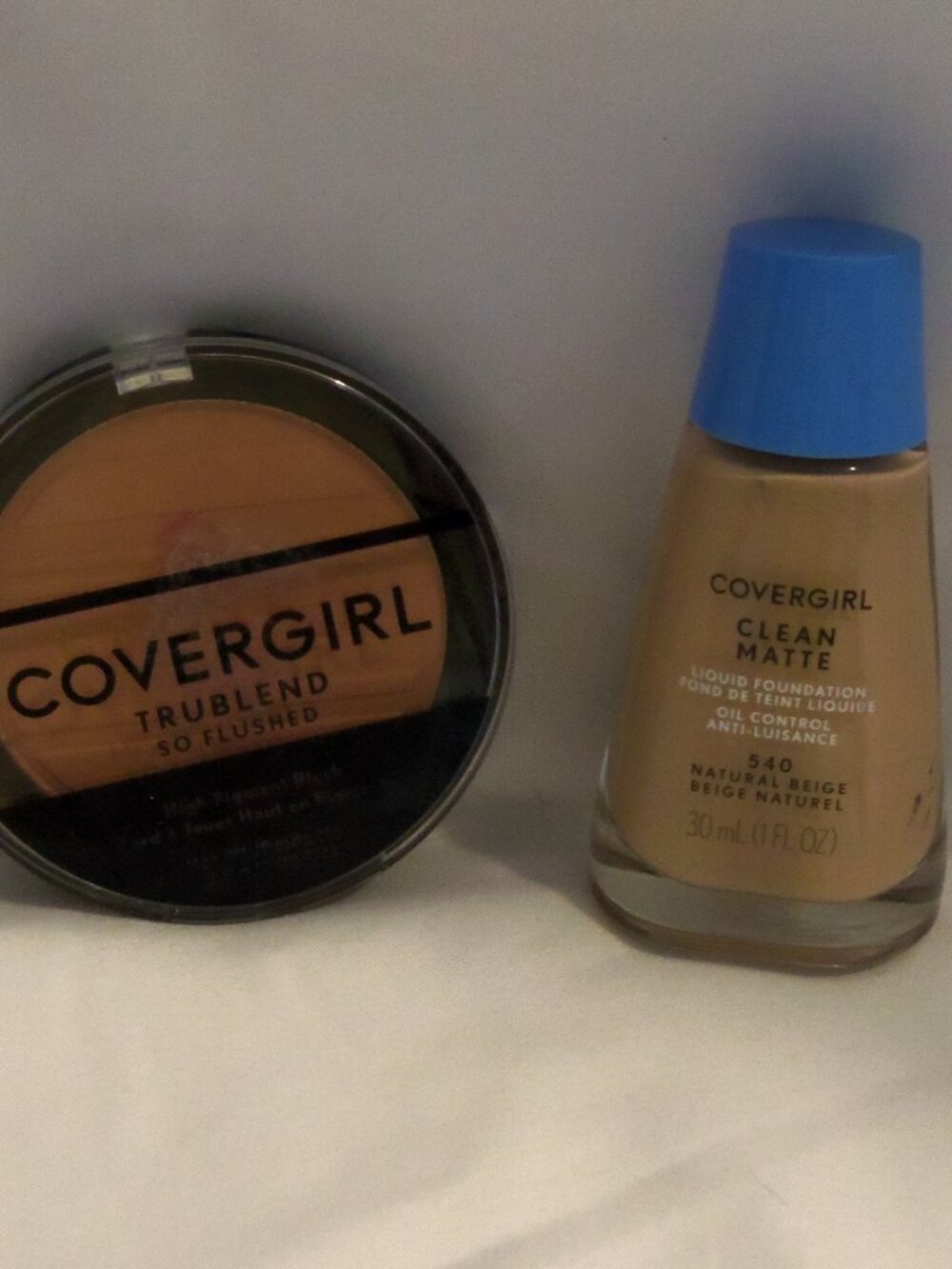 Covergirl Clean Matte Liquid Foundation and Trublend Blush